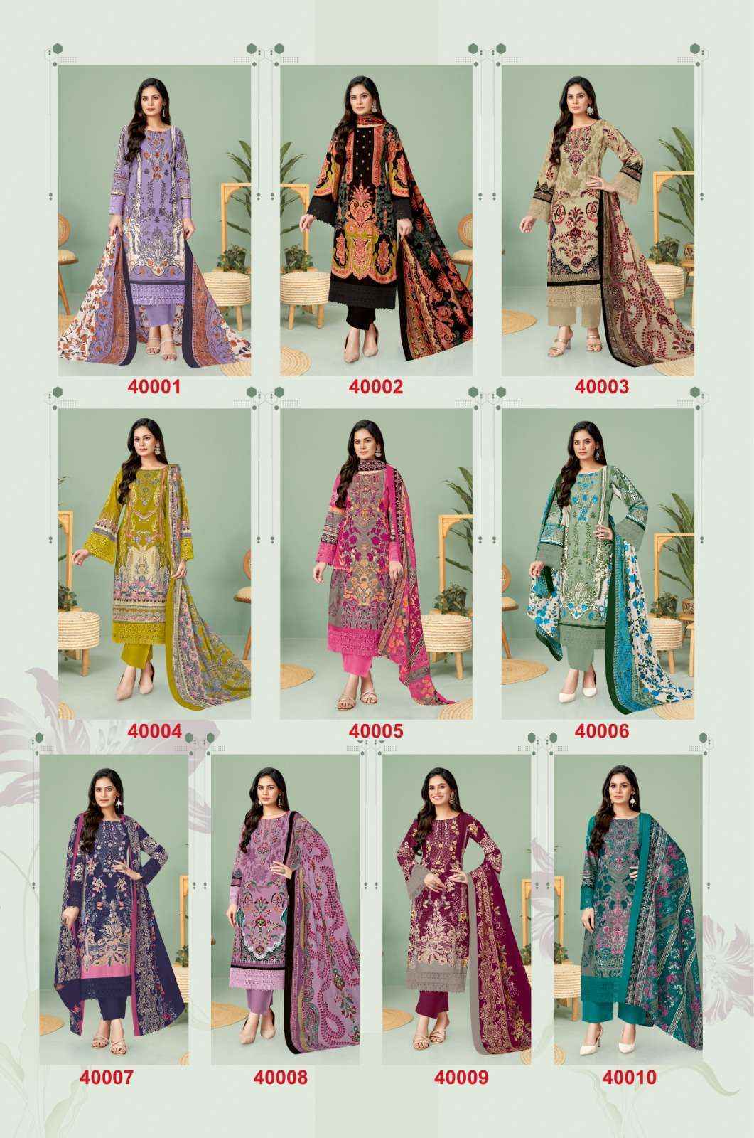 Jash Elliza Vol-40 Cotton Dress Material (10 pcs Catalogue)