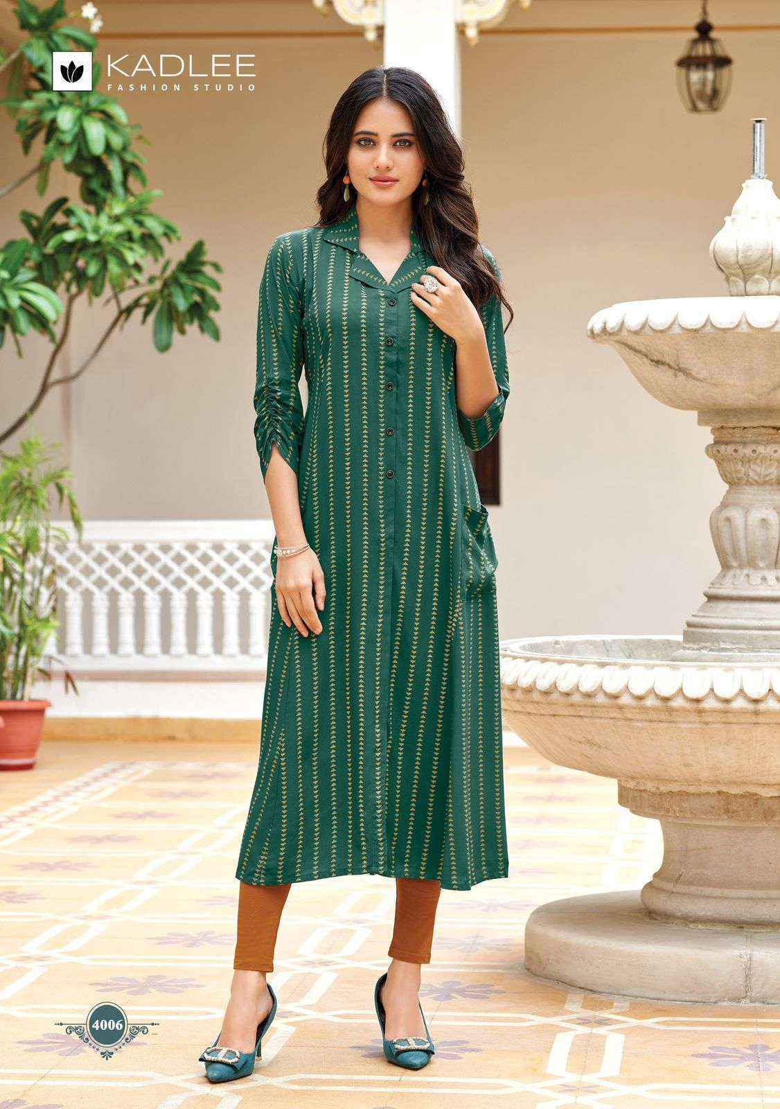 Kadlee Oraa Rayon Kurti (6 pcs Catalogue)