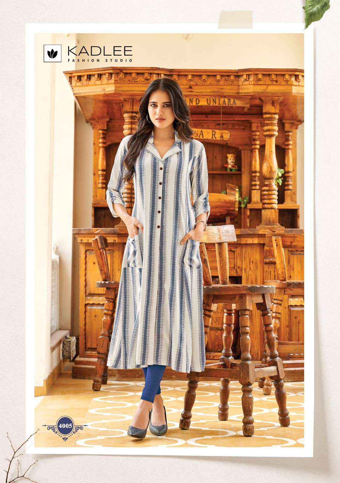 Kadlee Oraa Rayon Kurti (6 pcs Catalogue)