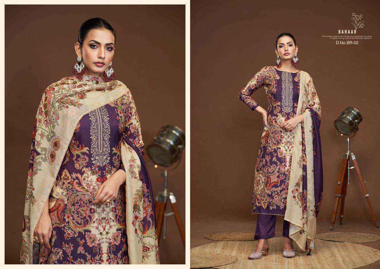 Karva Bahaar Viscouse Dress Material (4 pcs Catalogue)