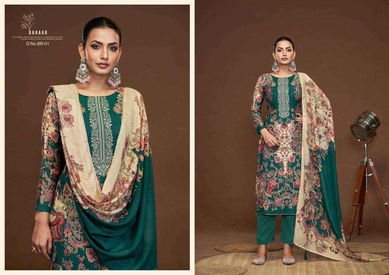 Karva Bahaar Viscouse Dress Material (4 pcs Catalogue)