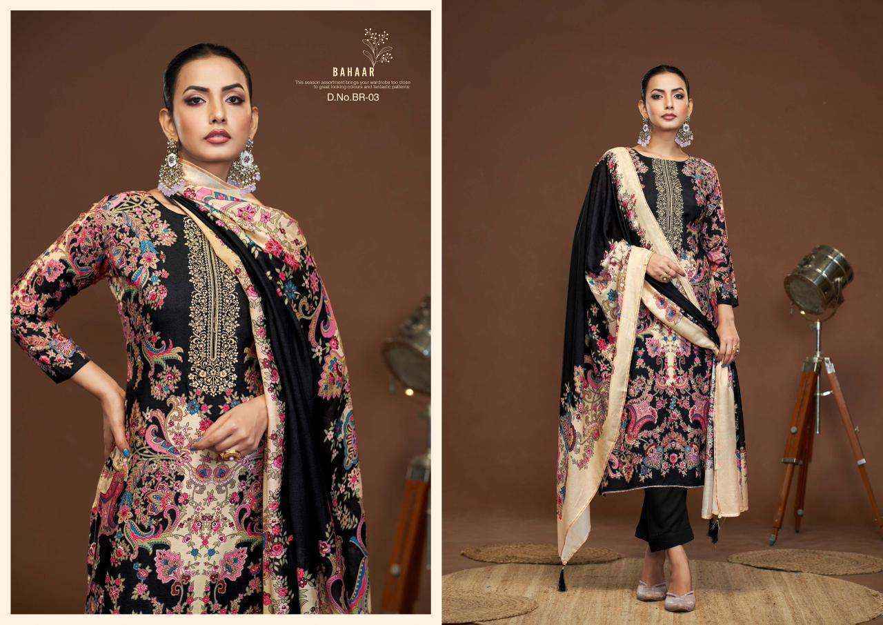 Karva Bahaar Viscouse Dress Material (4 pcs Catalogue)