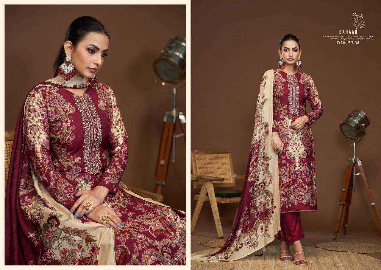 Karva Bahaar Viscouse Dress Material (4 pcs Catalogue)