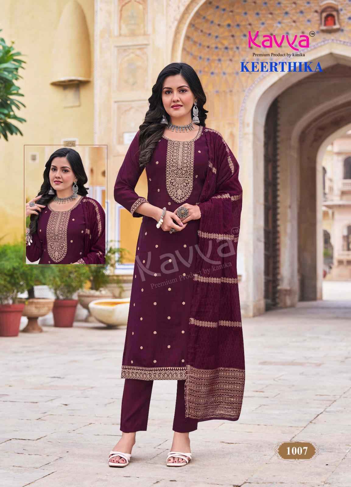 Kavya Keerthika Vol-1 Viscouse Readymade Suit (10 pcs Catalogue)