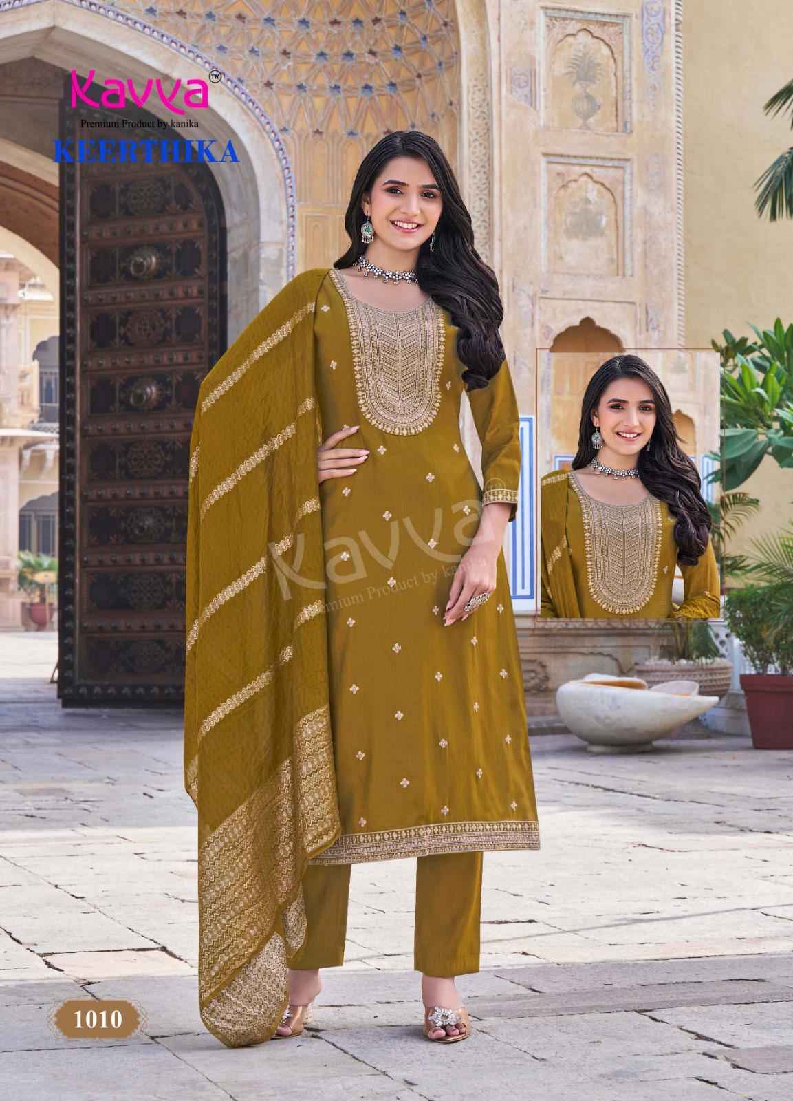 Kavya Keerthika Vol-1 Viscouse Readymade Suit (10 pcs Catalogue)