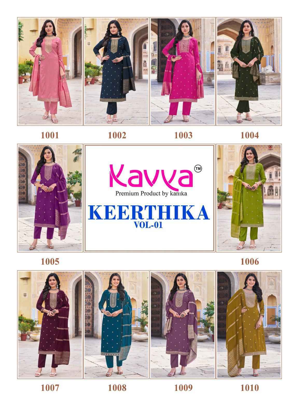 Kavya Keerthika Vol-1 Viscouse Readymade Suit (10 pcs Catalogue)