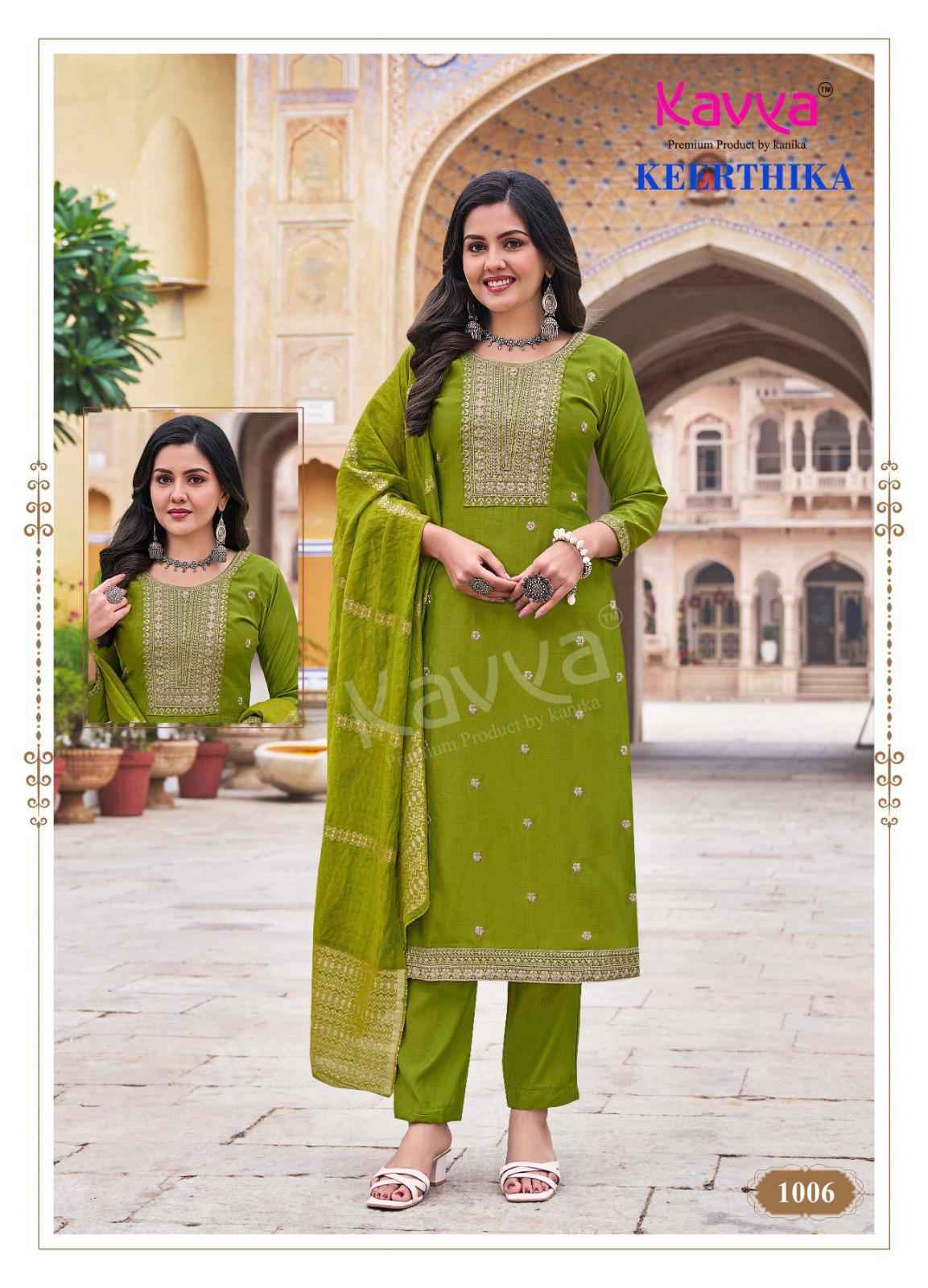 Kavya Keerthika Vol-1 Viscouse Readymade Suit (10 pcs Catalogue)