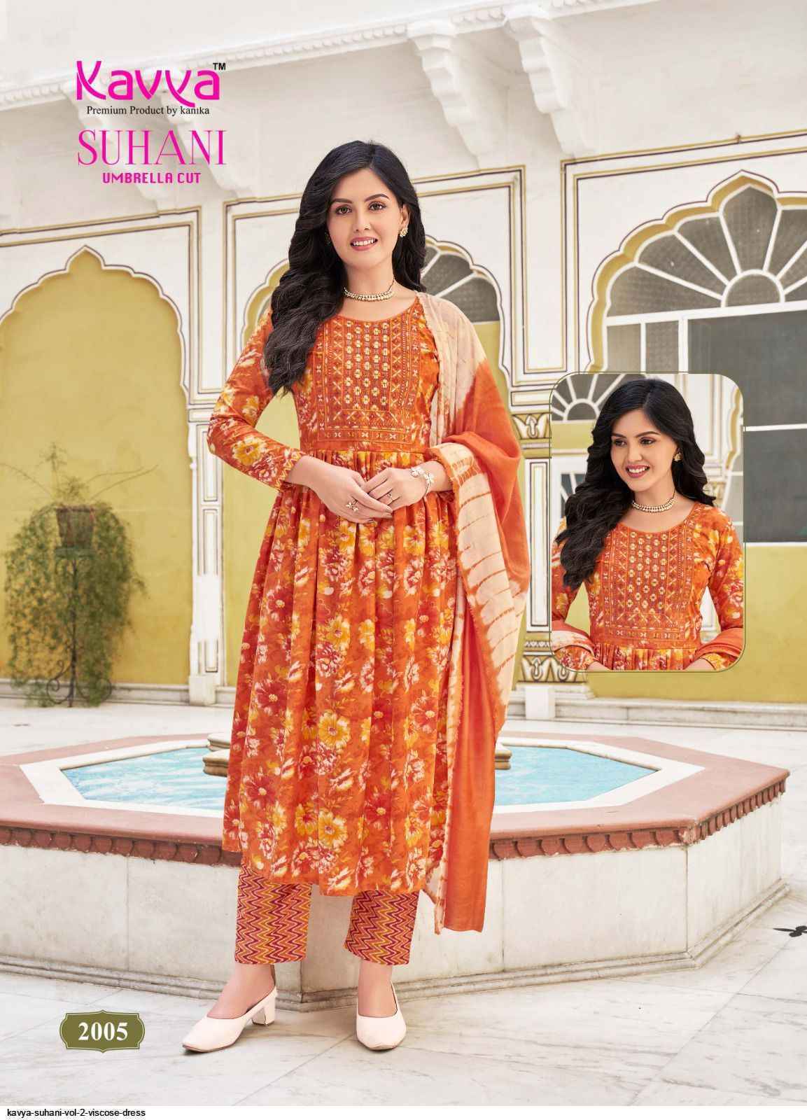 Kavya Suhani Vol-2 Viscose Readymade Suit (10 pcs Catalogue)