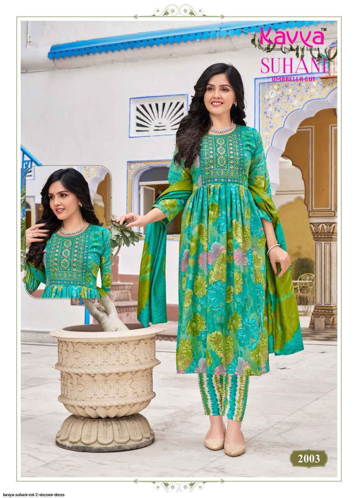 Kavya Suhani Vol-2 Viscose Readymade Suit (10 pcs Catalogue)