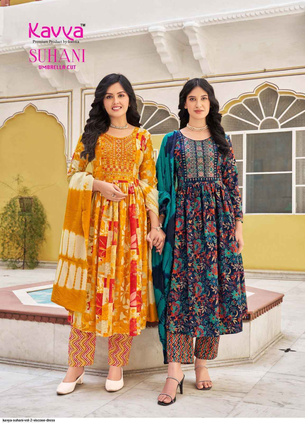 Kavya Suhani Vol-2 Viscose Readymade Suit (10 pcs Catalogue)