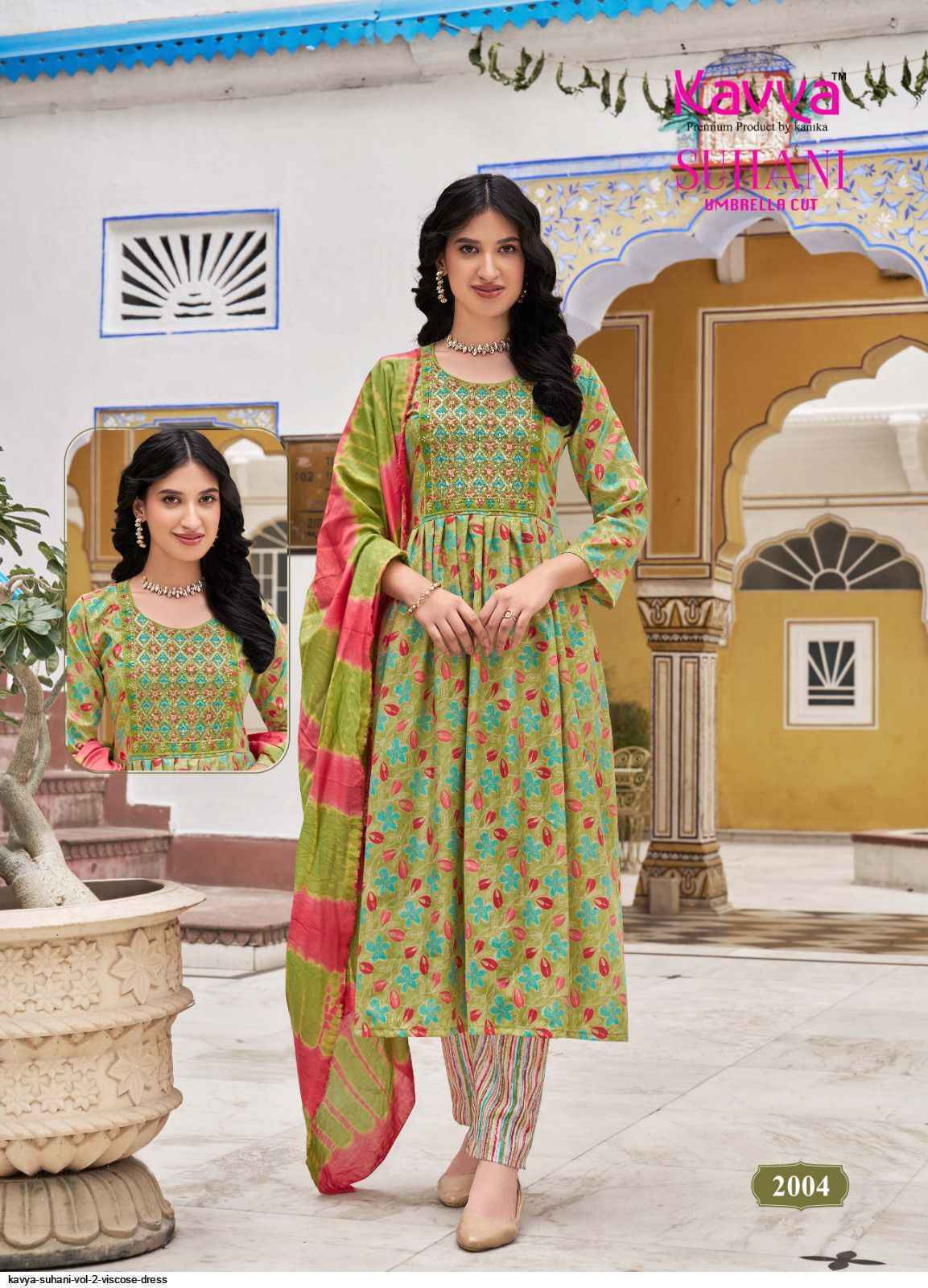 Kavya Suhani Vol-2 Viscose Readymade Suit (10 pcs Catalogue)