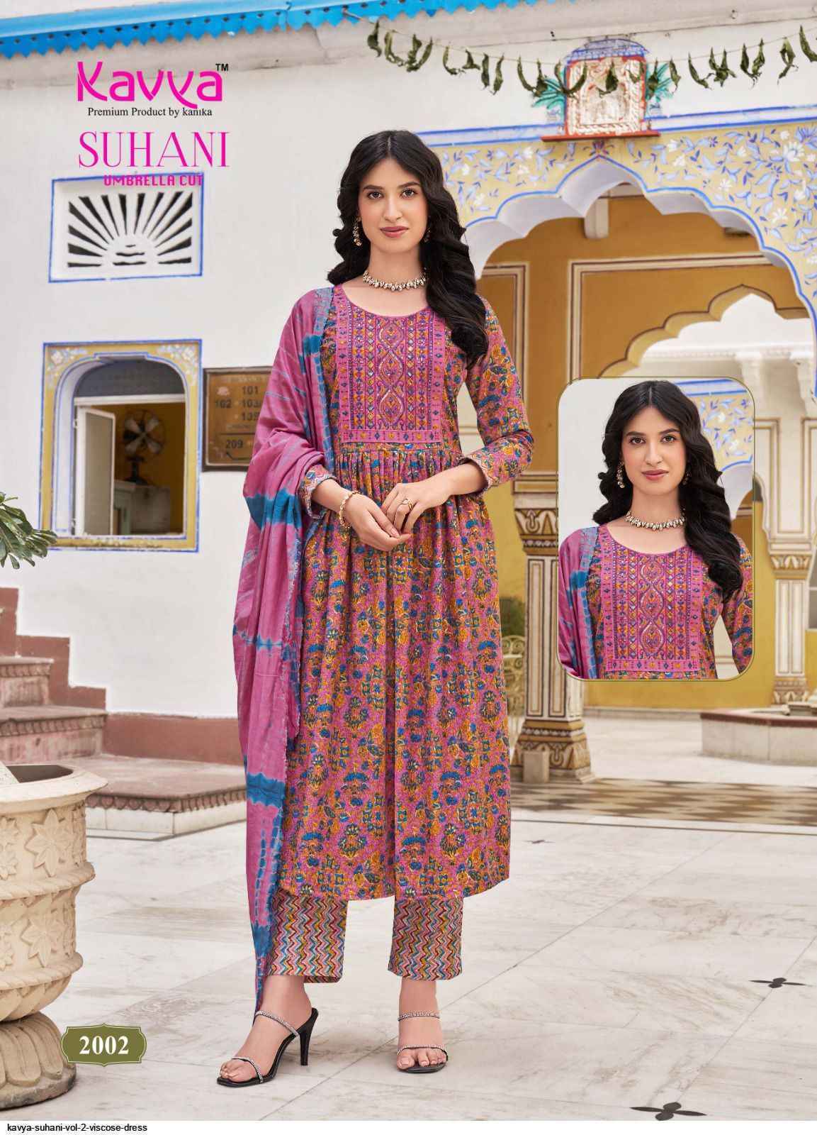 Kavya Suhani Vol-2 Viscose Readymade Suit (10 pcs Catalogue)