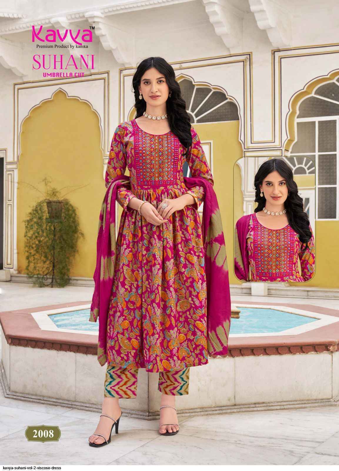 Kavya Suhani Vol-2 Viscose Readymade Suit (10 pcs Catalogue)