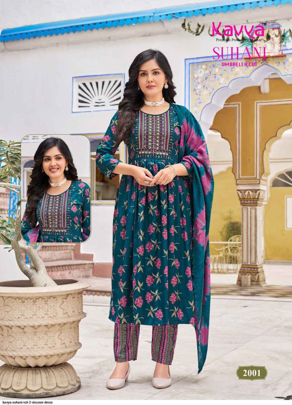 Kavya Suhani Vol-2 Viscose Readymade Suit (10 pcs Catalogue)