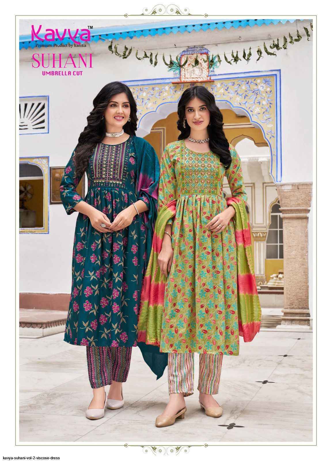 Kavya Suhani Vol-2 Viscose Readymade Suit (10 pcs Catalogue)
