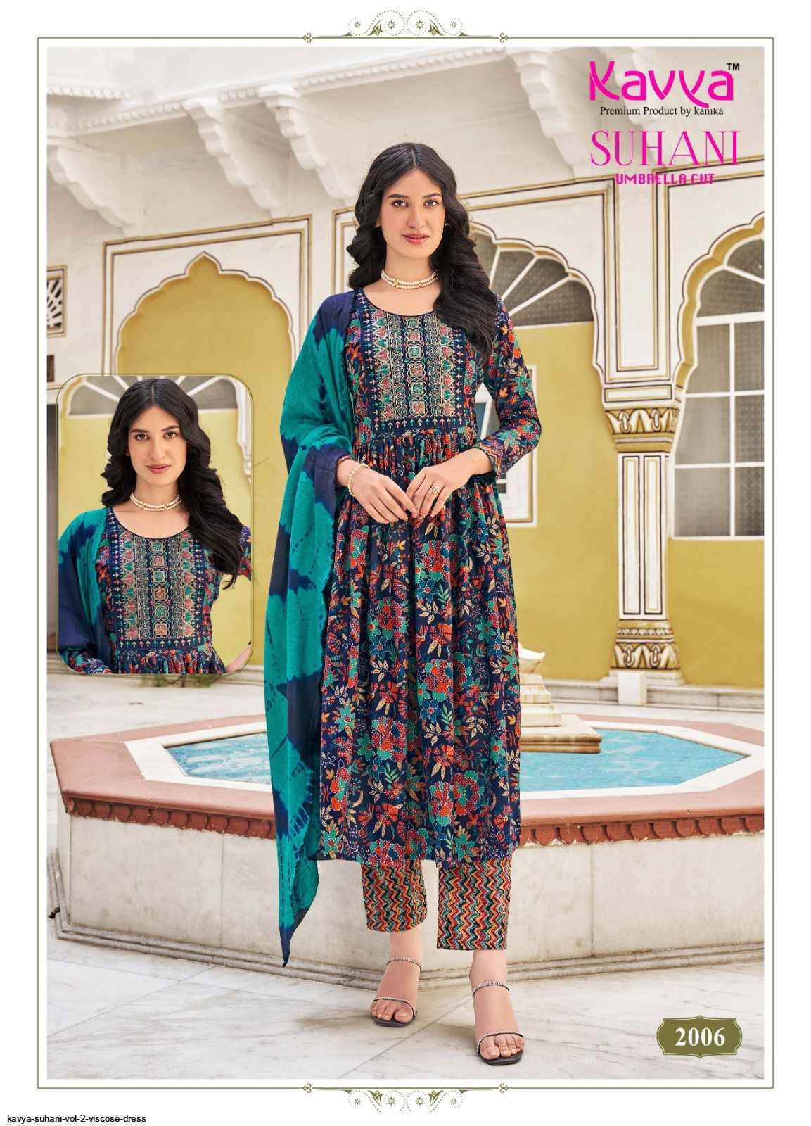 Kavya Suhani Vol-2 Viscose Readymade Suit (10 pcs Catalogue)