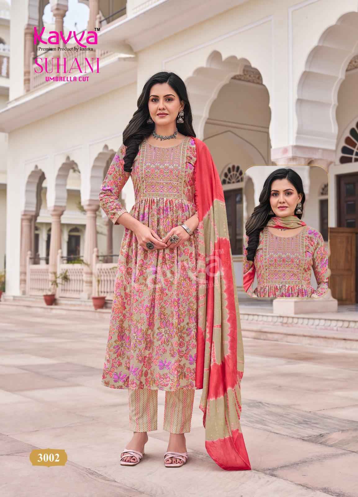 Kavya Suhani Vol-3 Viscose Readymade Suit (10 pcs Catalogue)