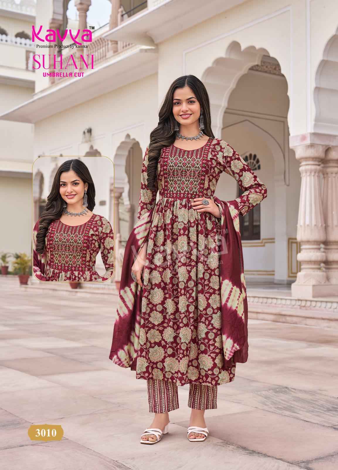 Kavya Suhani Vol-3 Viscose Readymade Suit (10 pcs Catalogue)
