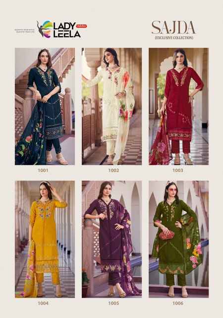 Lady Leela Sajda Viscouse Readymade Suit (6 pcs Catalogue)