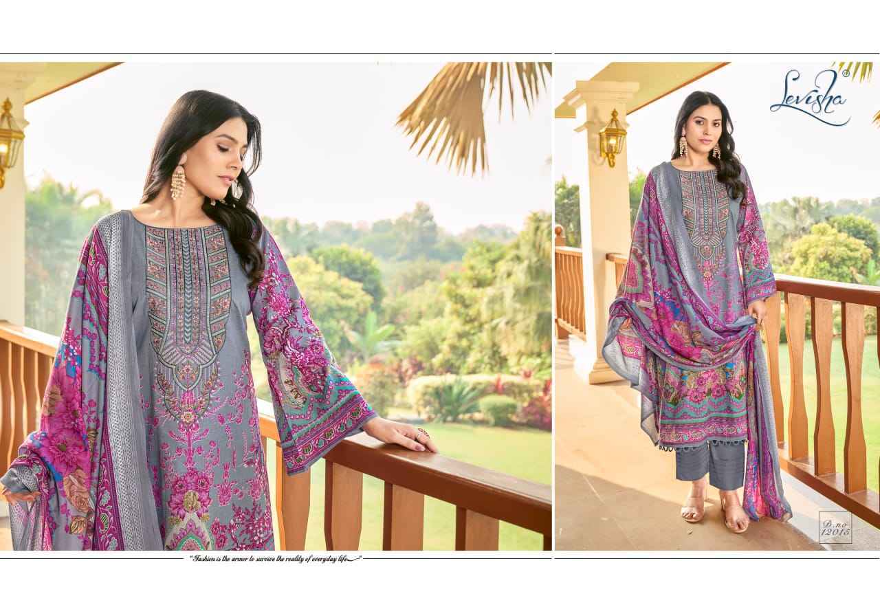 Levisha Naira Nx Vol-12 Cotton Dress Material (8 pcs Catalogue)