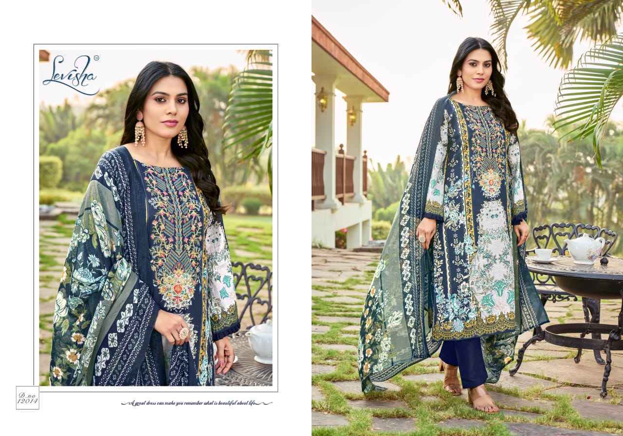 Levisha Naira Nx Vol-12 Cotton Dress Material (8 pcs Catalogue)