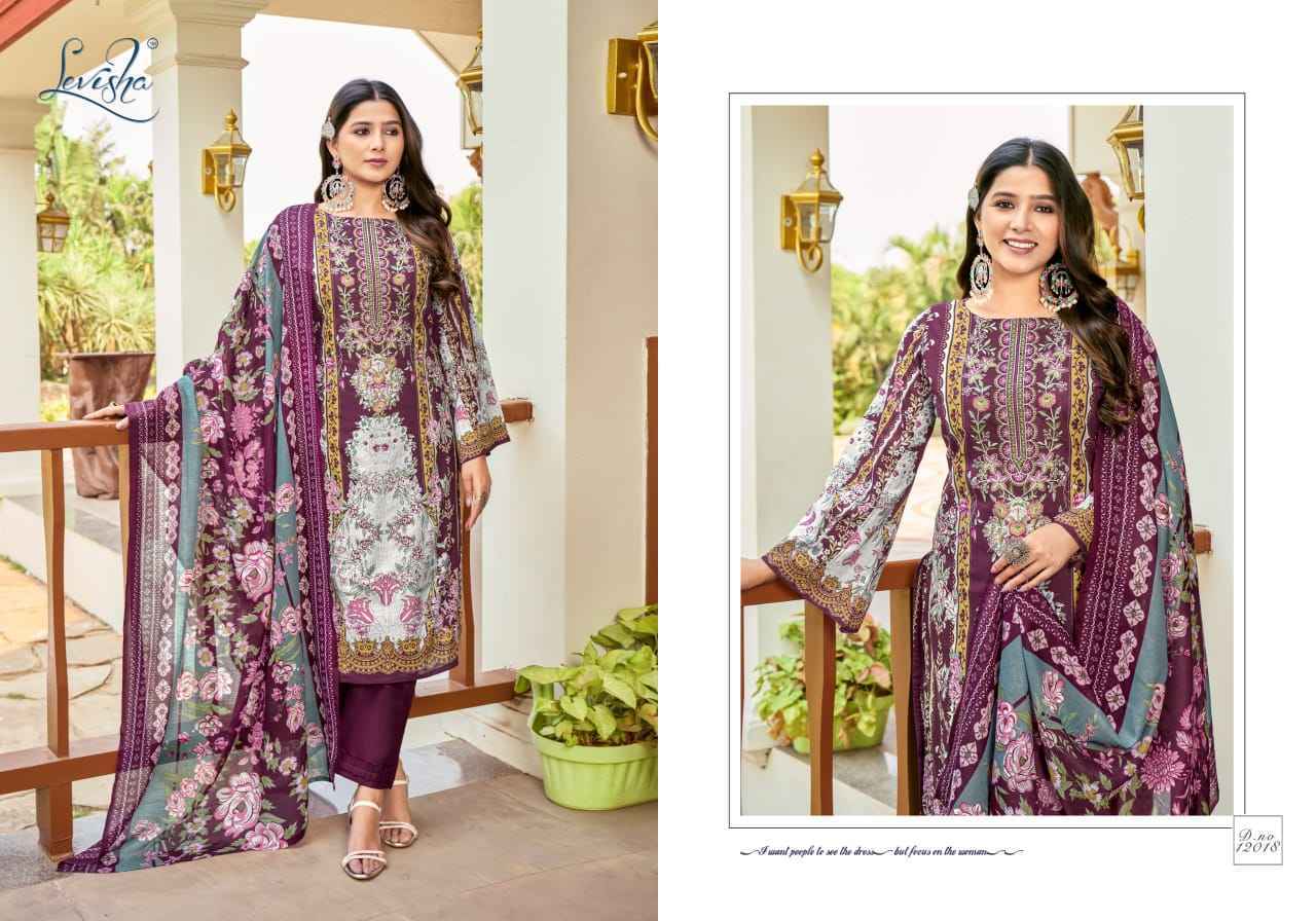 Levisha Naira Nx Vol-12 Cotton Dress Material (8 pcs Catalogue)