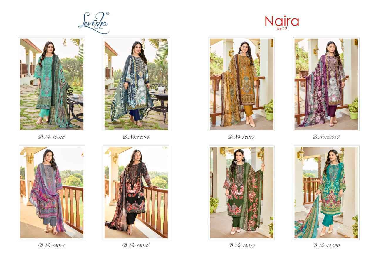 Levisha Naira Nx Vol-12 Cotton Dress Material (8 pcs Catalogue)