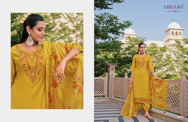 Lily & Lali Afghani Vol-5 Silk Readymade Suit (6 pcs Catalogue)