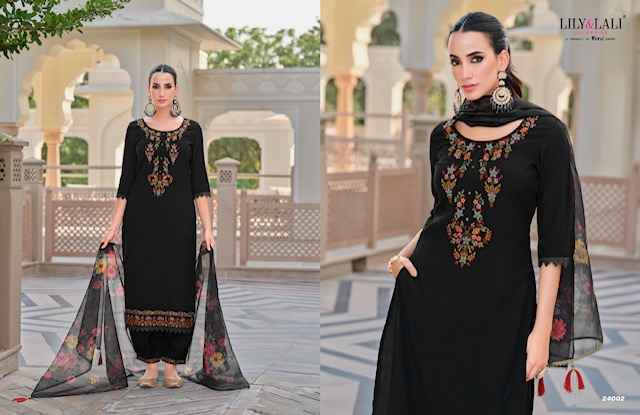 Lily & Lali Afghani Vol-5 Silk Readymade Suit (6 pcs Catalogue)