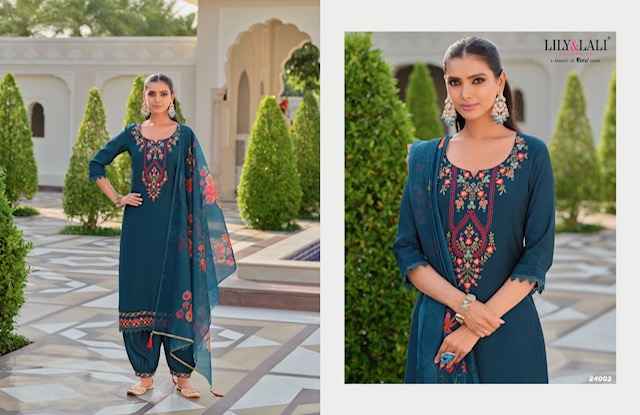 Lily & Lali Afghani Vol-5 Silk Readymade Suit (6 pcs Catalogue)