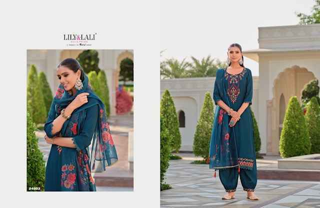 Lily & Lali Afghani Vol-5 Silk Readymade Suit (6 pcs Catalogue)