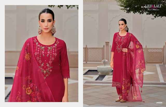Lily & Lali Afghani Vol-5 Silk Readymade Suit (6 pcs Catalogue)