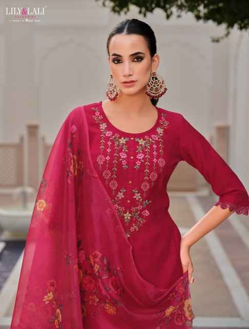 Lily & Lali Afghani Vol-5 Silk Readymade Suit (6 pcs Catalogue)