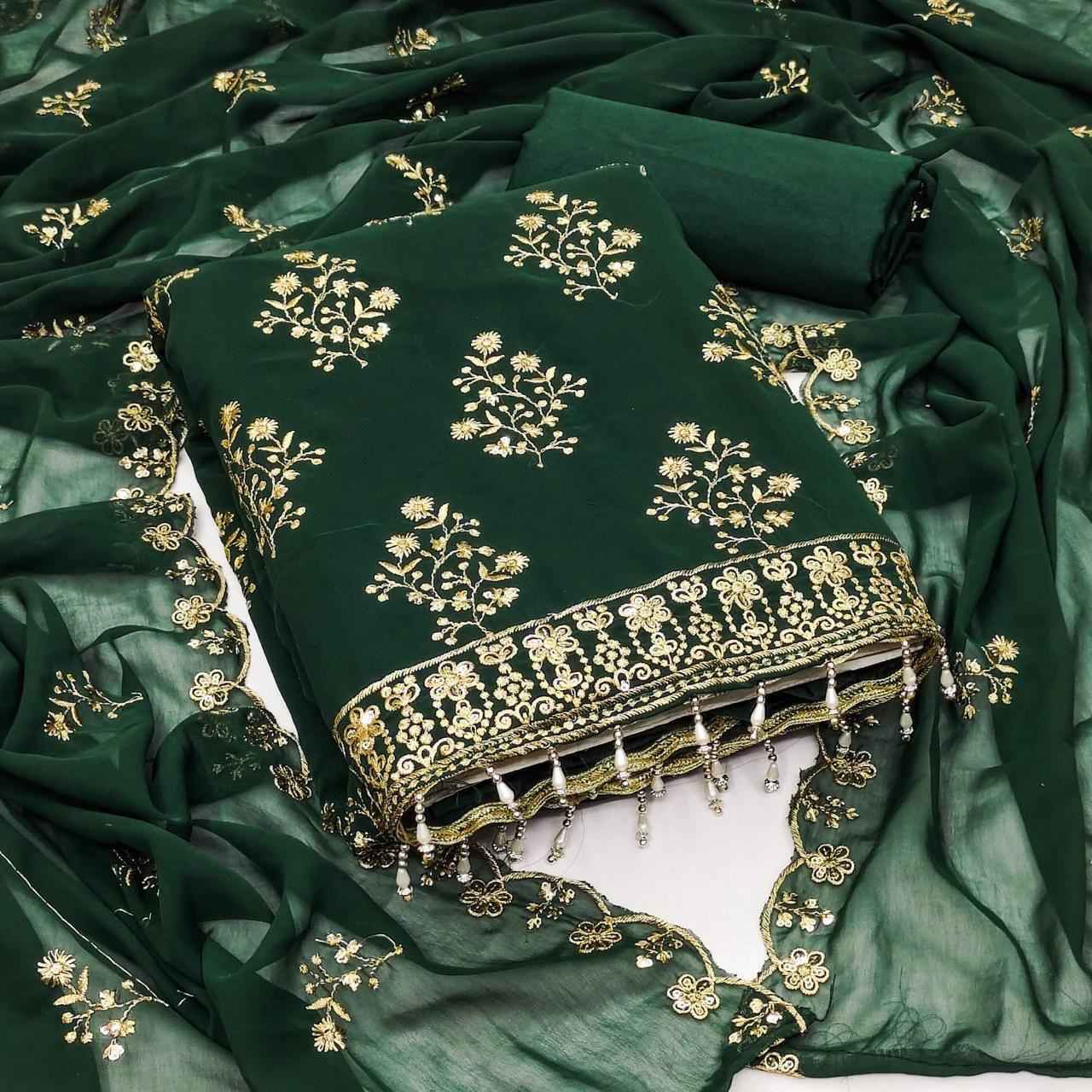 Majedar 55 Georgette Non Catalog Dress Material (4 pcs Catalogue)