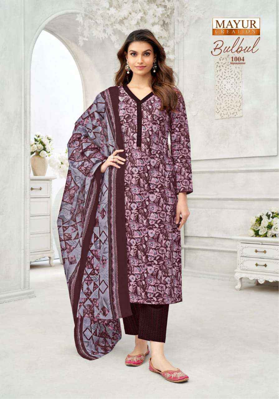 Mayur Creation Bulbul Vol 1 Cotton Dress Material 10 pcs Catalogue