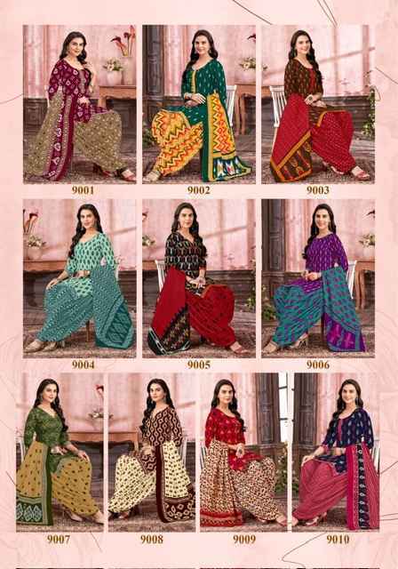 Miss World Choice Ikkat Special Vol-9 Cotton Dress Material (10 pcs Catalogue)