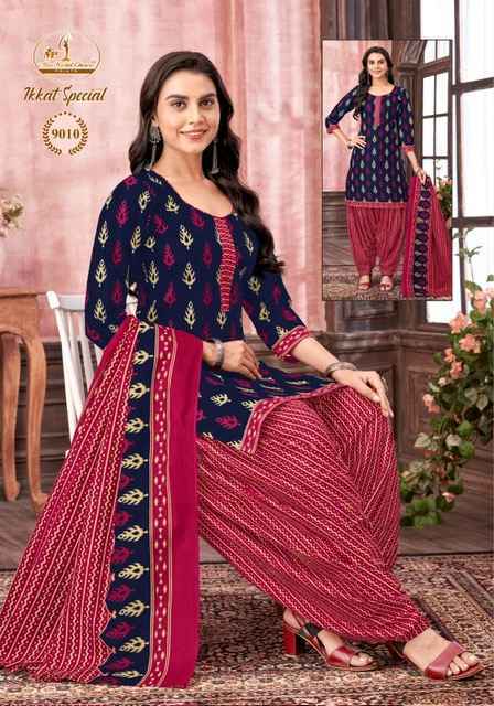 Miss World Choice Ikkat Special Vol-9 Cotton Dress Material (10 pcs Catalogue)