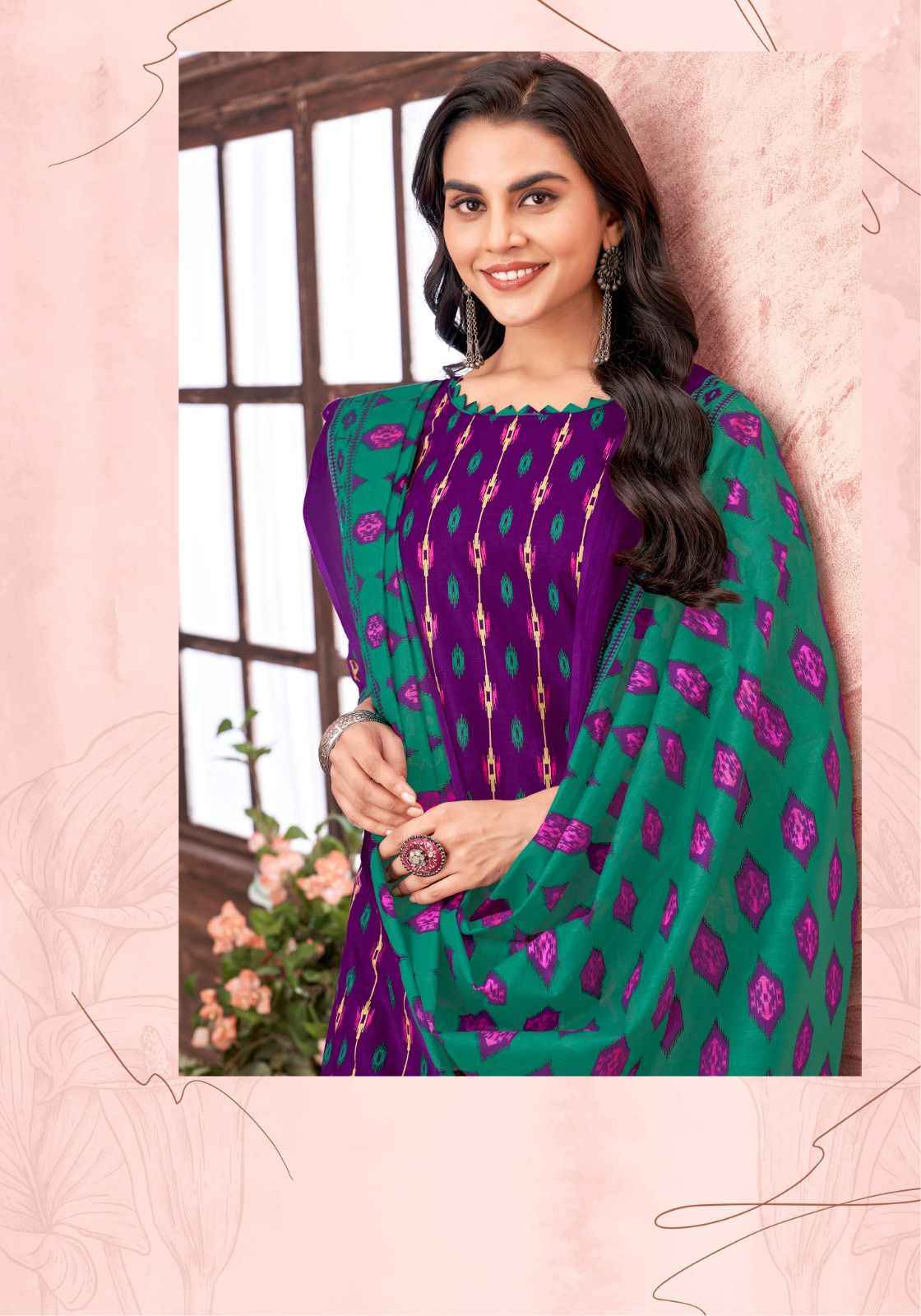 Miss World Choice Ikkat Special Vol-9 Cotton Dress Material (10 pcs Catalogue)