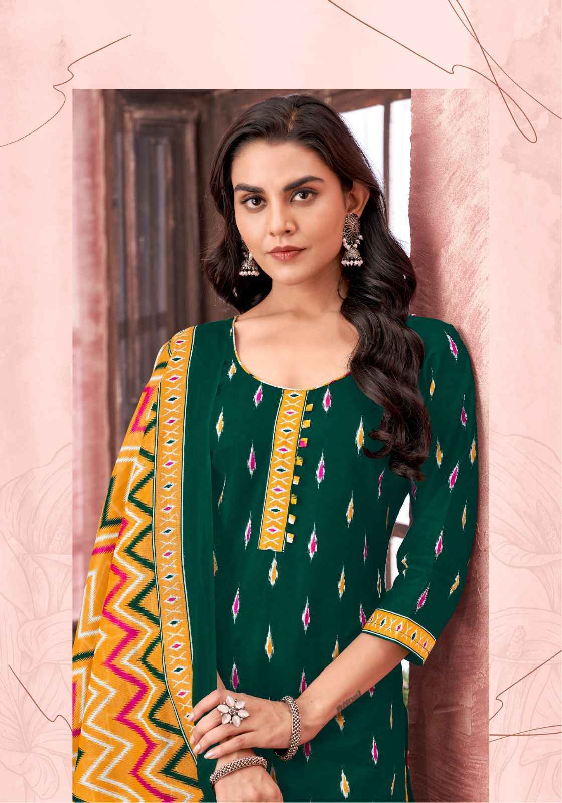 Miss World Choice Ikkat Special Vol-9 Cotton Dress Material (10 pcs Catalogue)