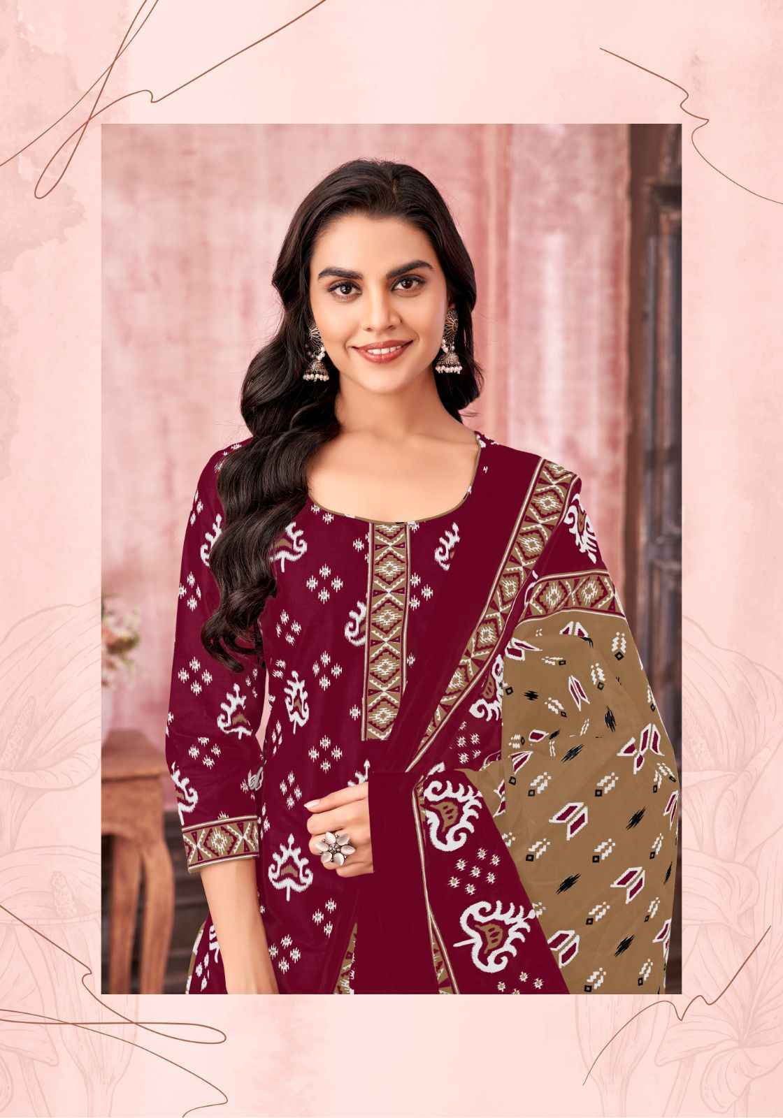 Miss World Choice Ikkat Special Vol-9 Cotton Dress Material (10 pcs Catalogue)