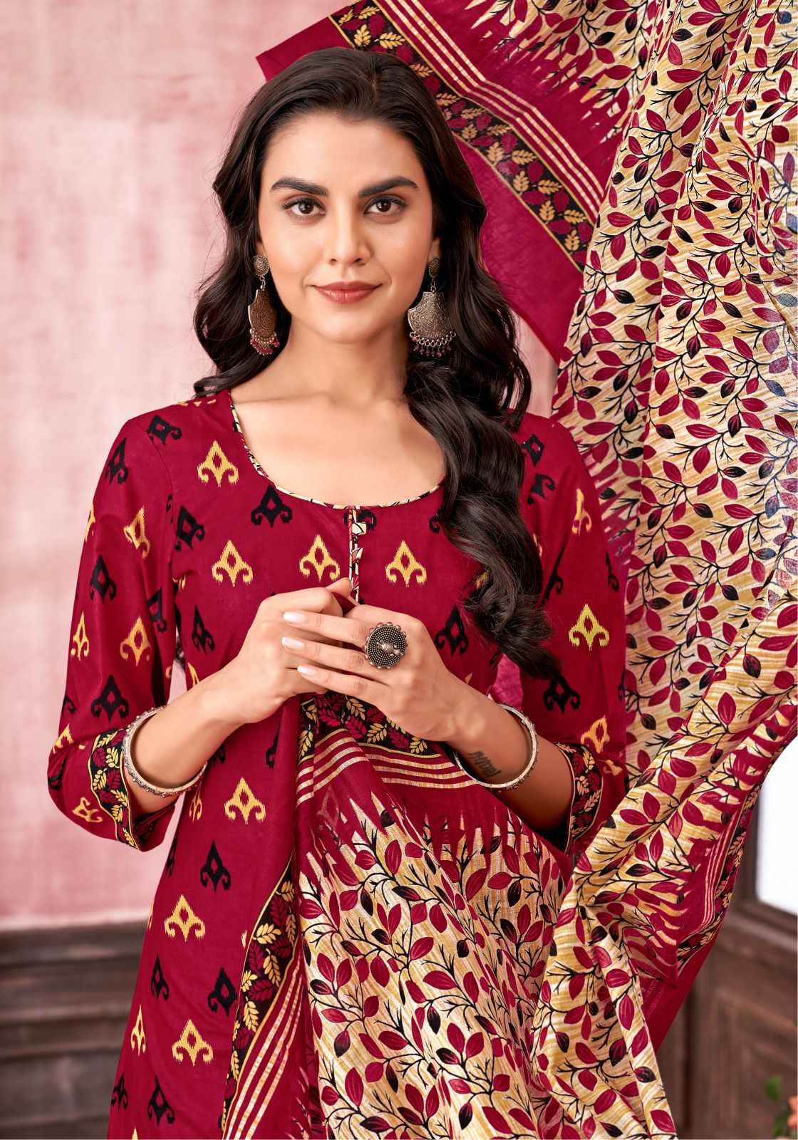 Miss World Choice Ikkat Special Vol-9 Cotton Dress Material (10 pcs Catalogue)