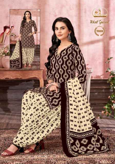 Miss World Choice Ikkat Special Vol-9 Cotton Dress Material (10 pcs Catalogue)