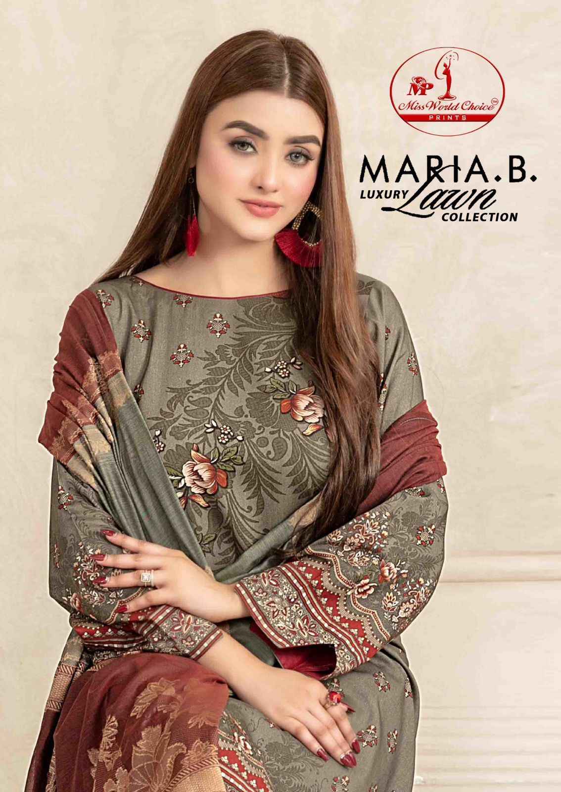 Miss World Choice Maria B Vol-1 Cotton Dress Material (6 pcs Catalogue)