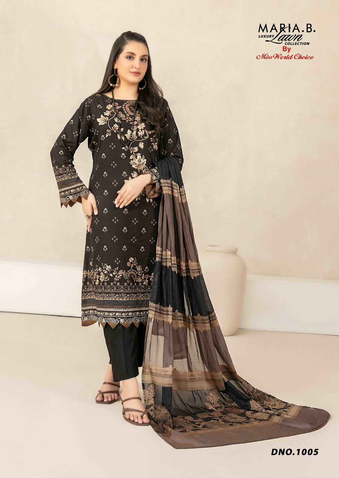 Miss World Choice Maria B Vol-1 Cotton Dress Material (6 pcs Catalogue)