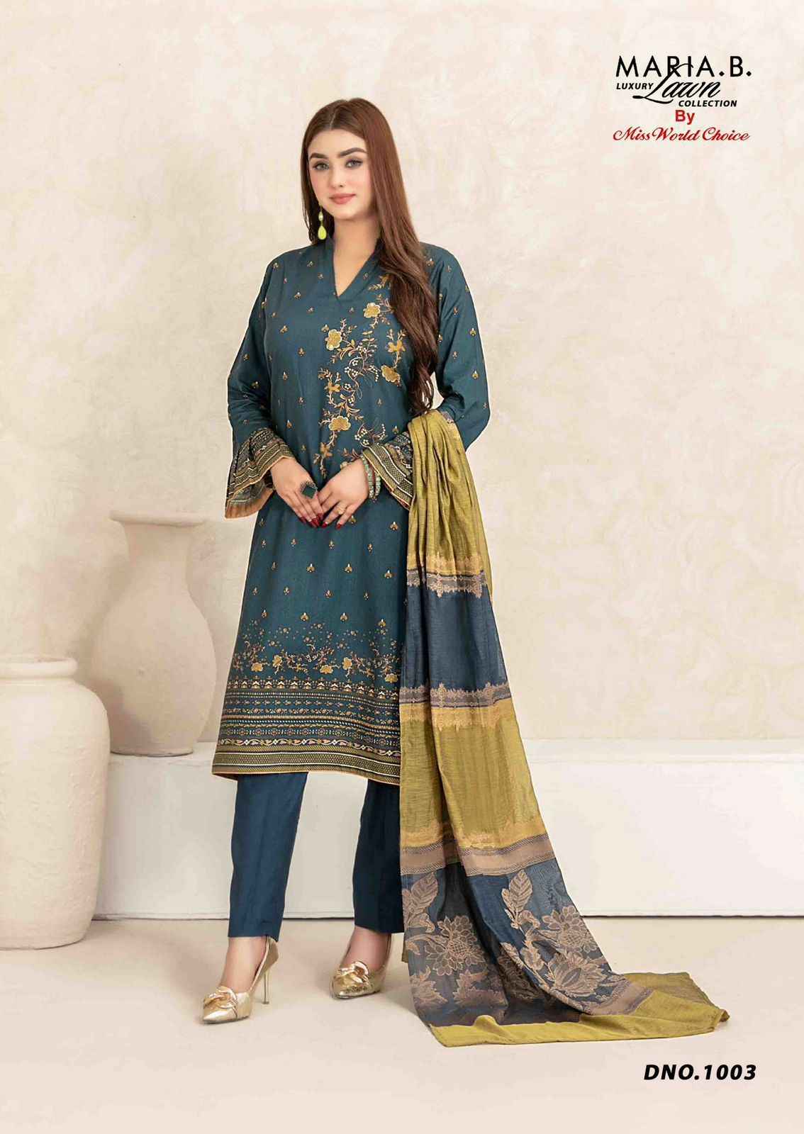 Miss World Choice Maria B Vol-1 Cotton Dress Material (6 pcs Catalogue)