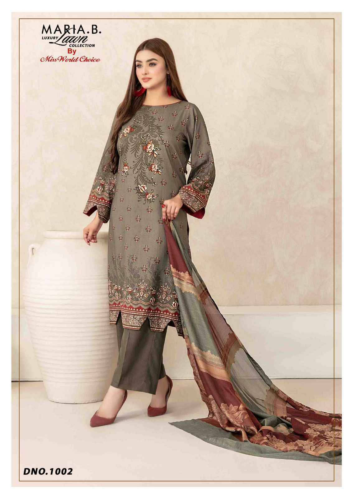 Miss World Choice Maria B Vol-1 Cotton Dress Material (6 pcs Catalogue)