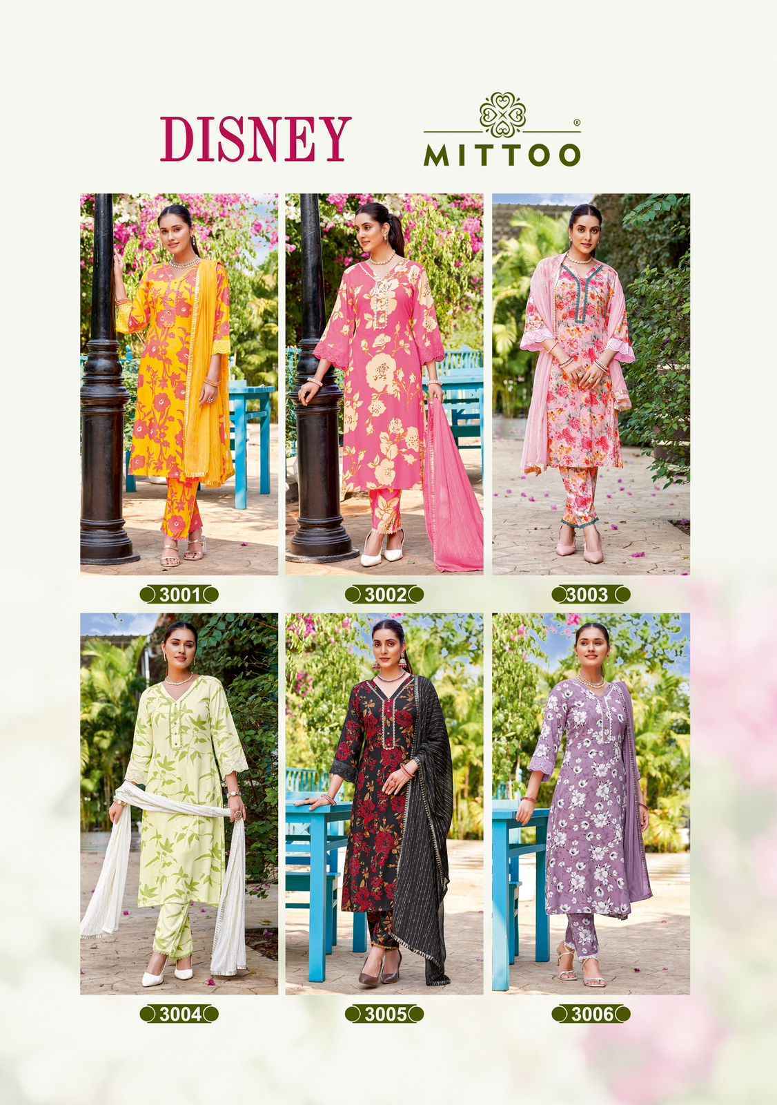 Mittoo Disney Rayon Readymade Suit (6 pcs Catalogue)
