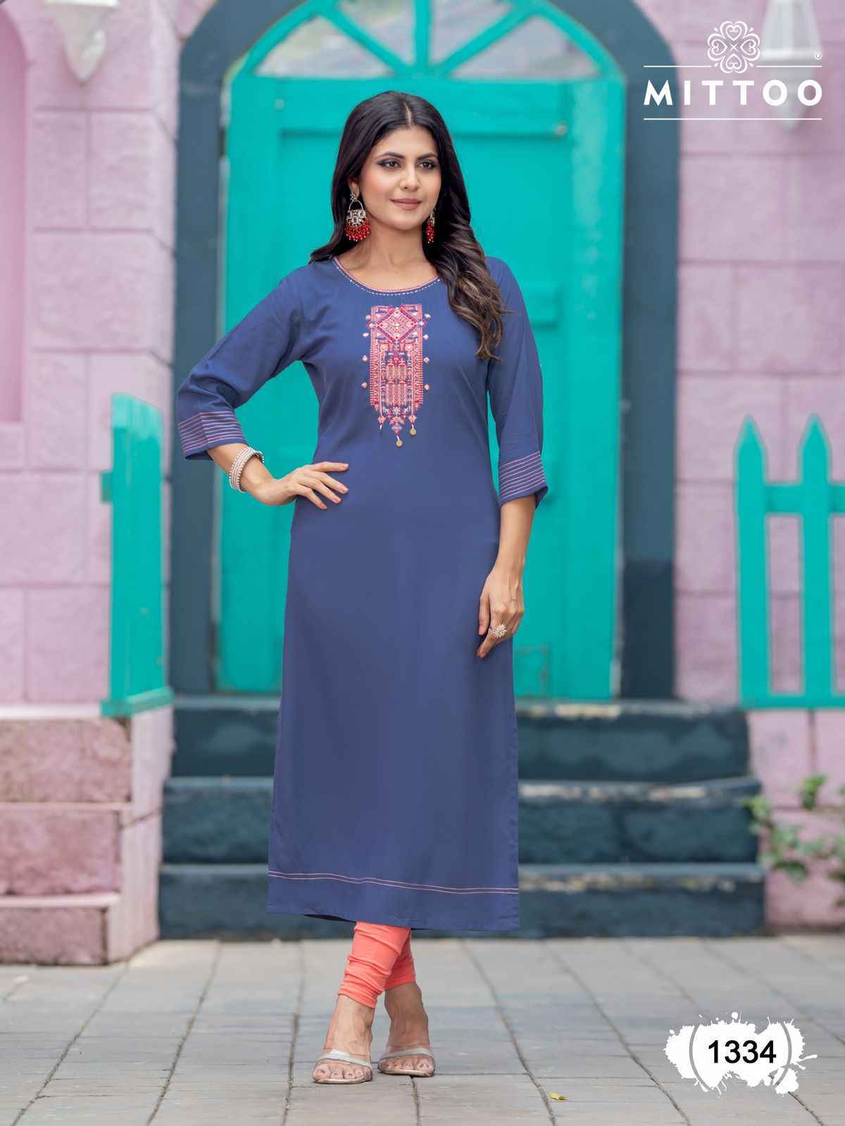 Mittoo Palak Vol-39 Rayon Kurti (8 pcs Catalogue)