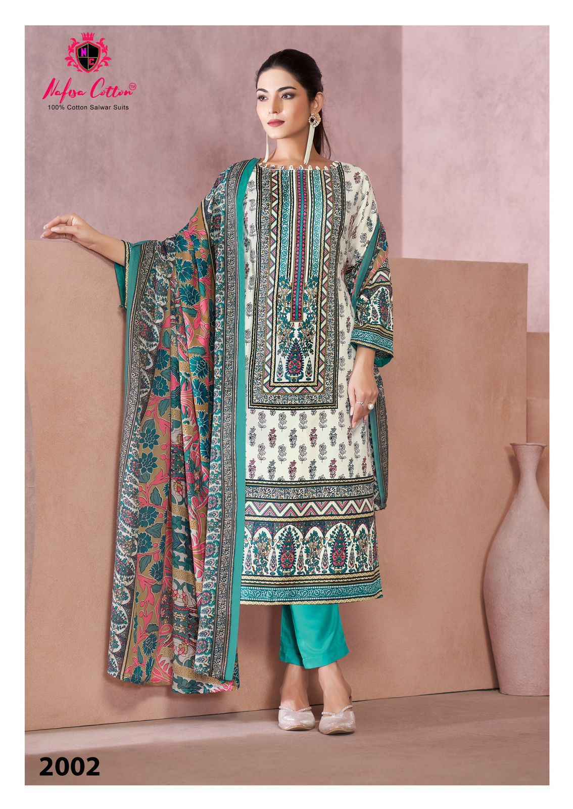 Nafisa Cotton Saniya Karachi Suits Vol-2 Cotton Dress Material (6 pcs Catalogue)