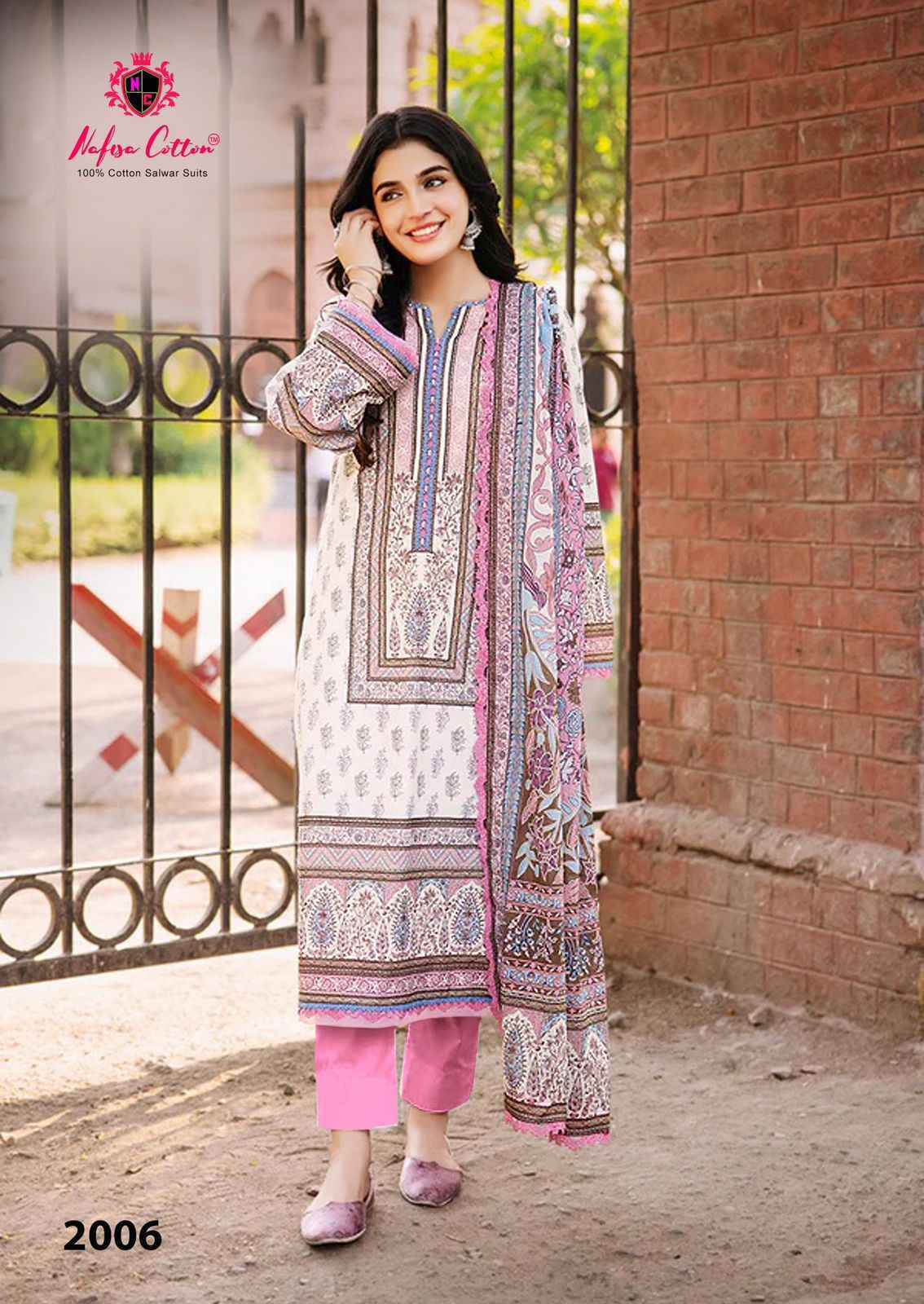 Nafisa Cotton Saniya Karachi Suits Vol-2 Cotton Dress Material (6 pcs Catalogue)